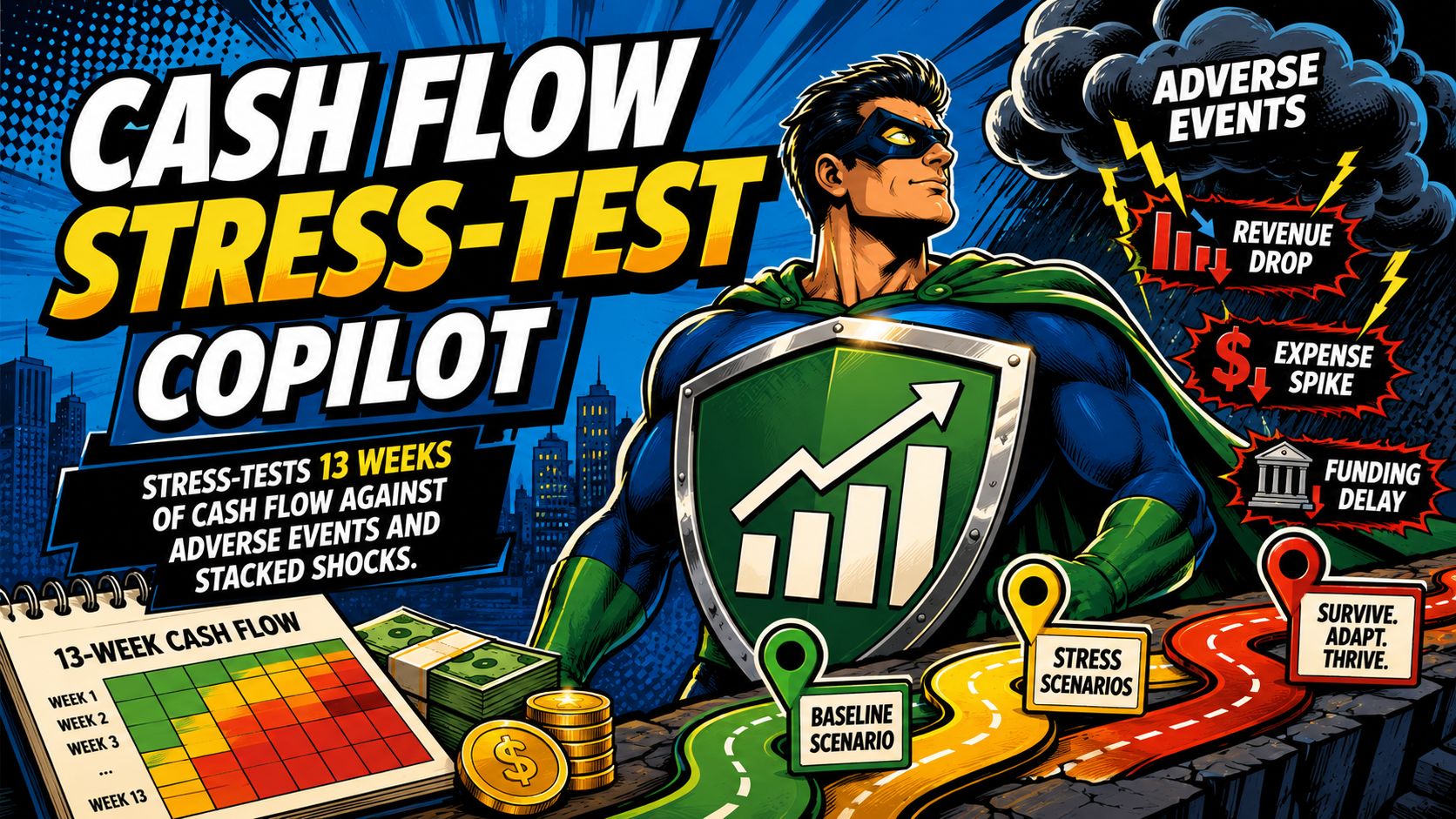 Cash Flow Stress-Test Copilot workbook illustration